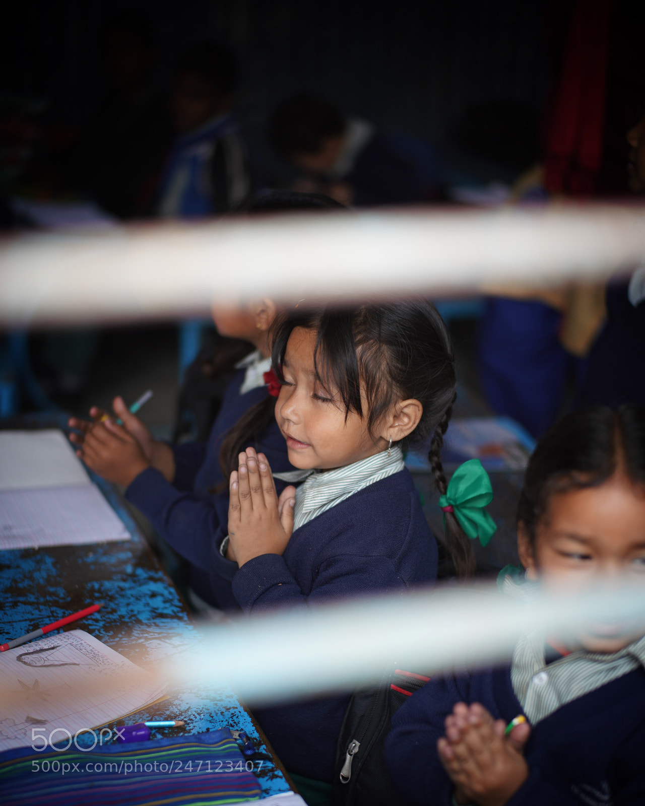 Sony a7R III sample photo. Nepalese children in school photography