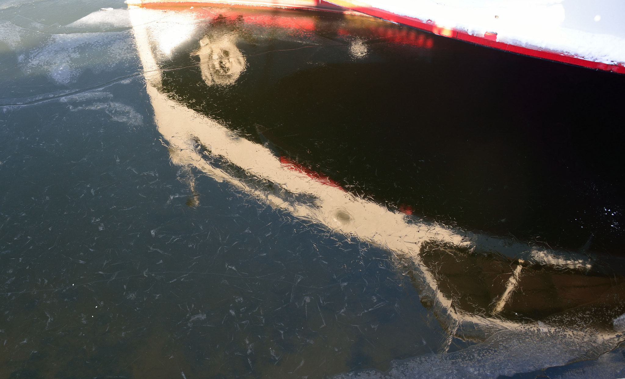 Nikon D610 sample photo. Ice reflection photography