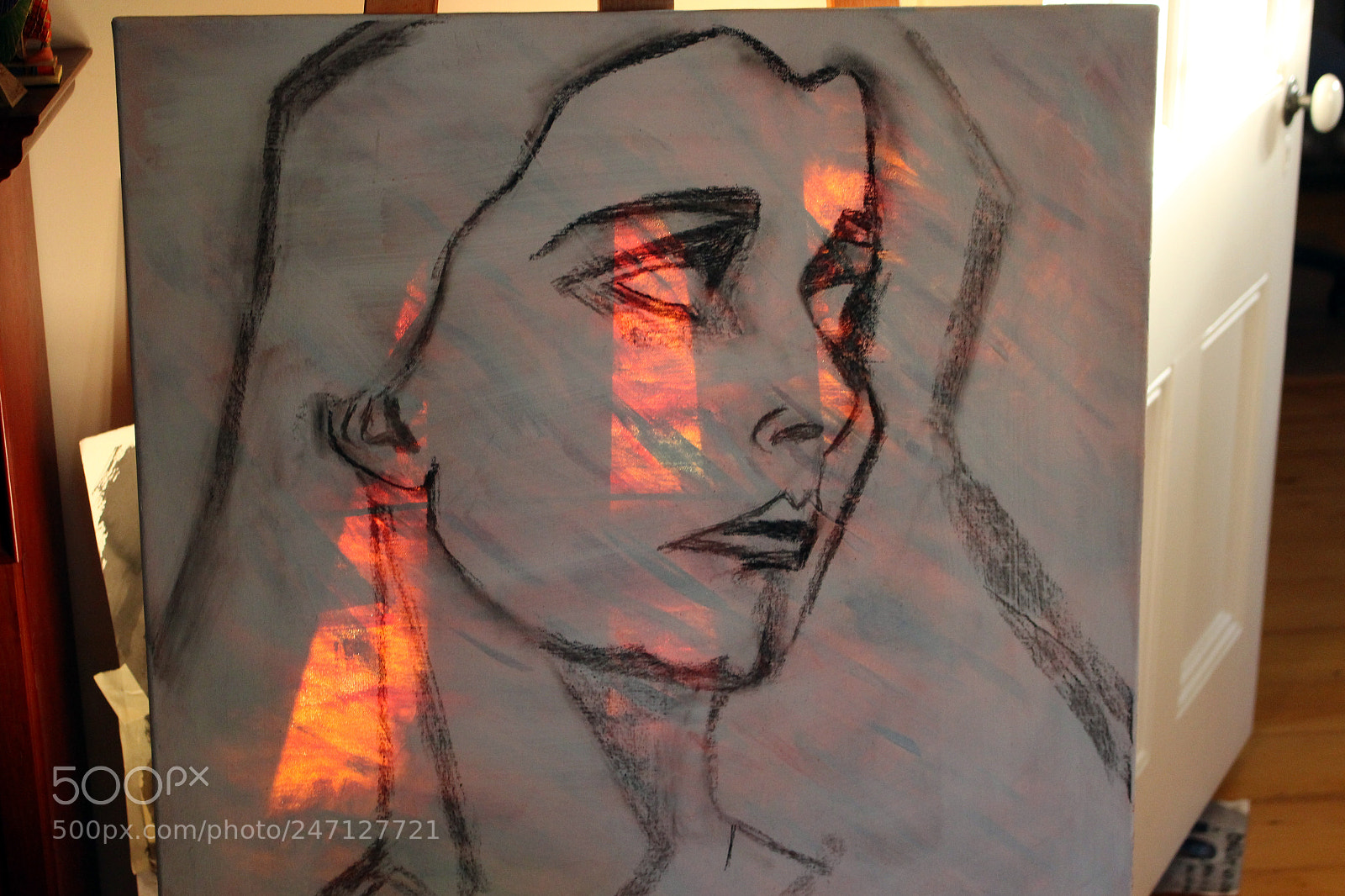 Canon EOS 100D (EOS Rebel SL1 / EOS Kiss X7) sample photo. Light on a painting photography