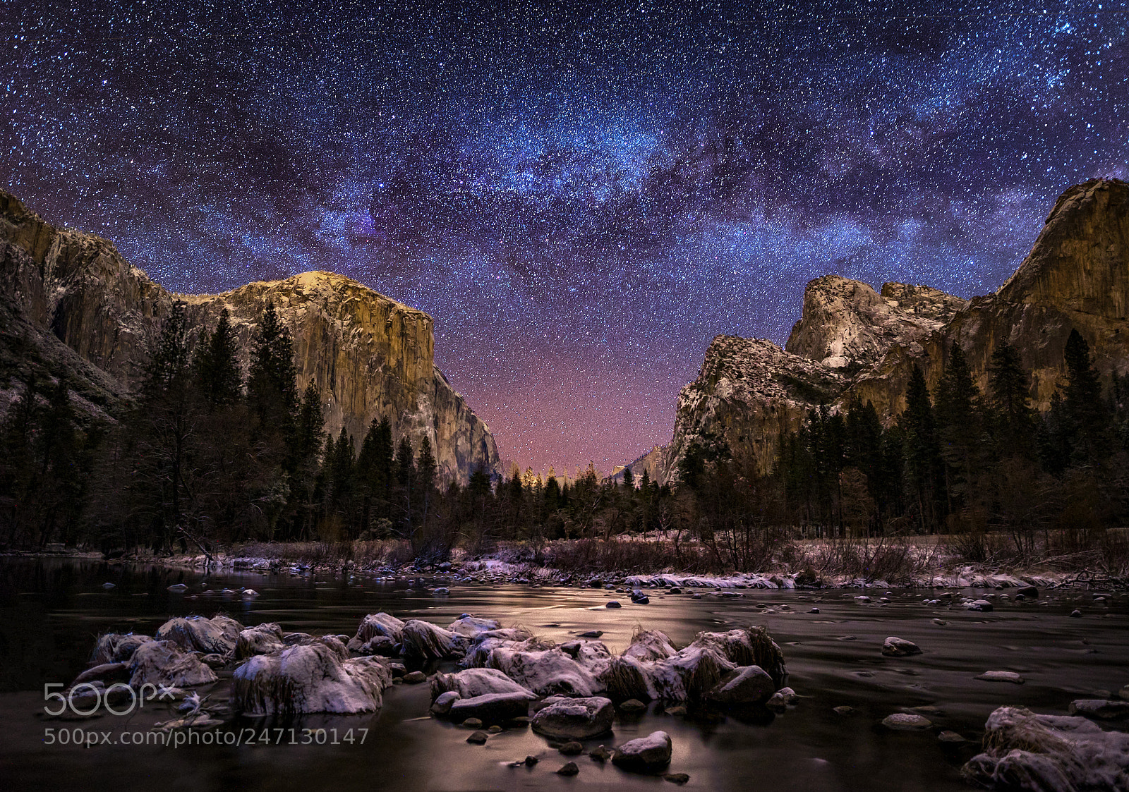 Sony a7S sample photo. Milky way over valley photography