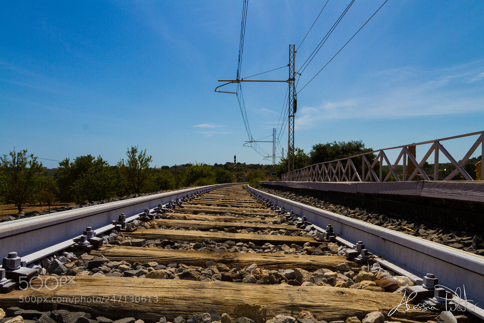 Canon EOS 7D sample photo. Train track photography