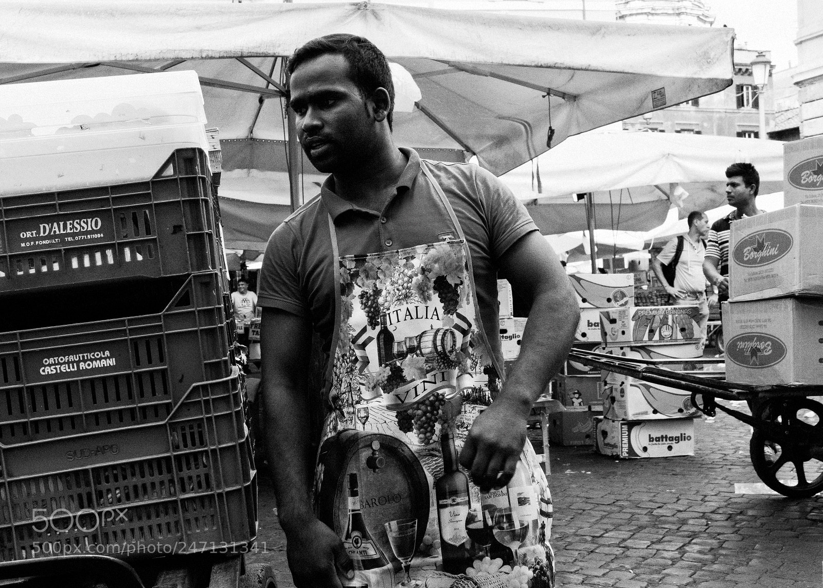 Sony a6500 sample photo. Worker at a street photography