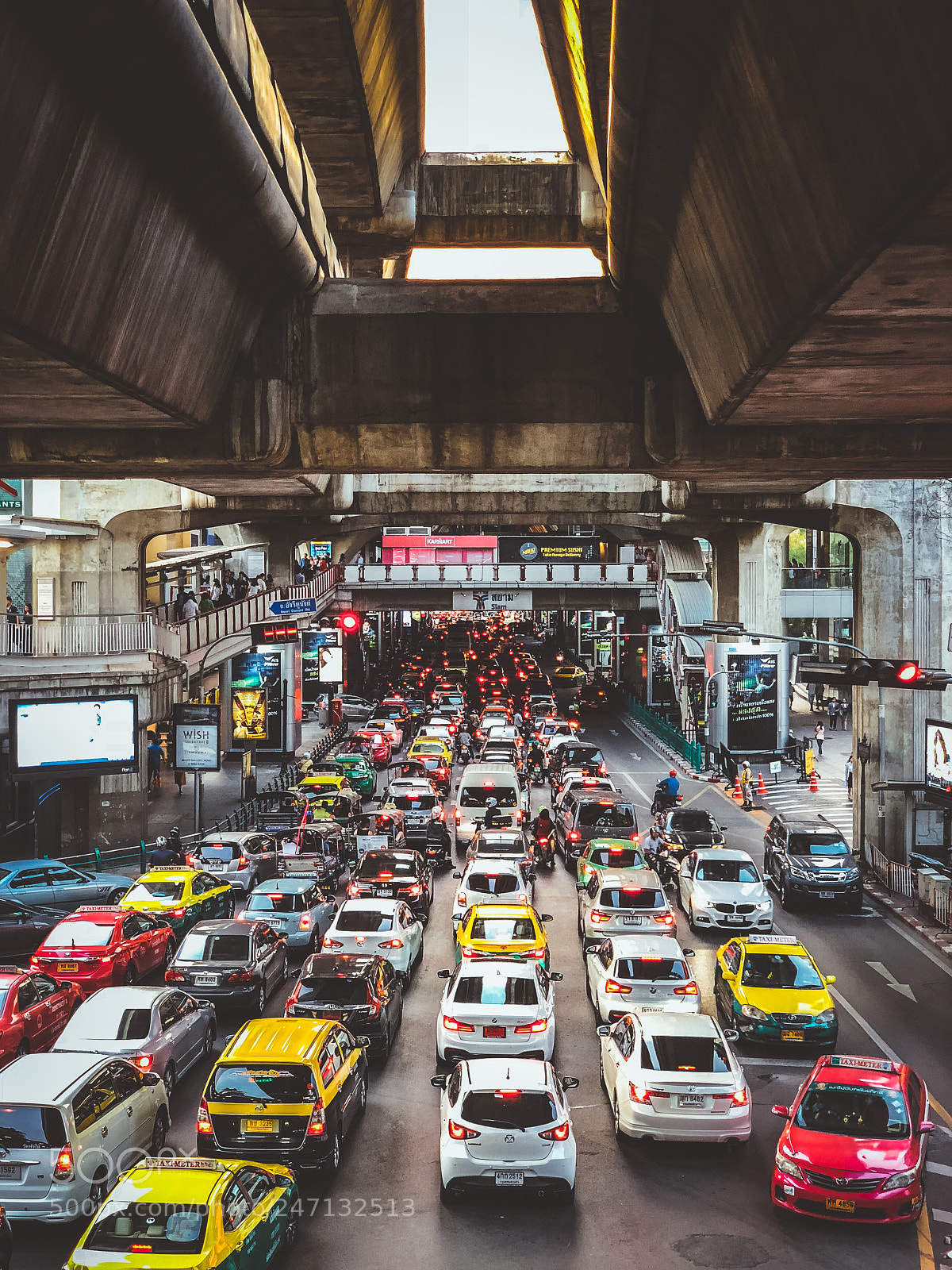 Apple iPhone X sample photo. Traffic jam in bangkok photography