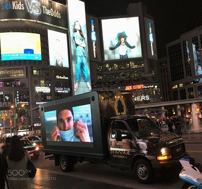 Apple iPhone SE sample photo. Digital mobile billboard led photography