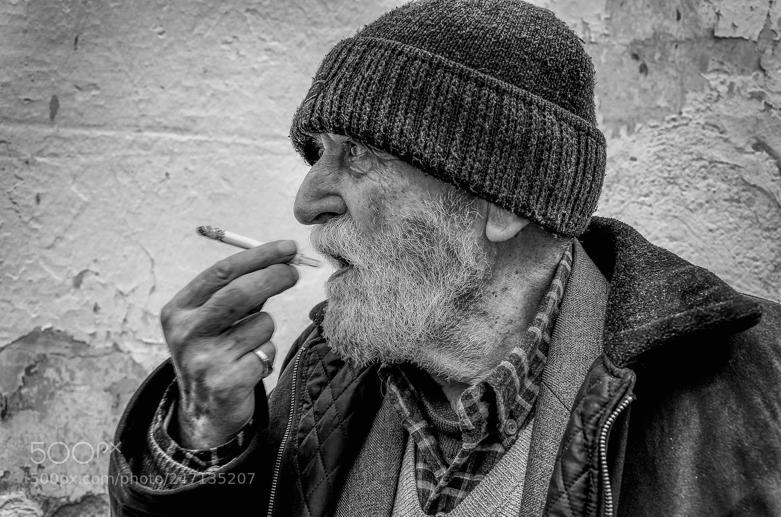 Nikon D5100 sample photo. Smoking man photography