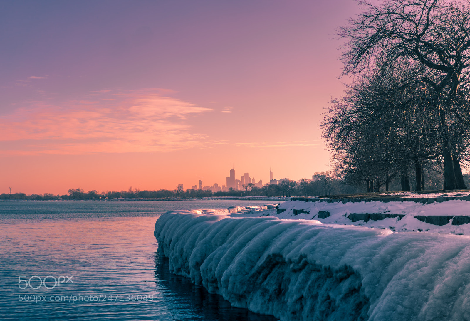 Sony a7R II sample photo. Winter sunset photography