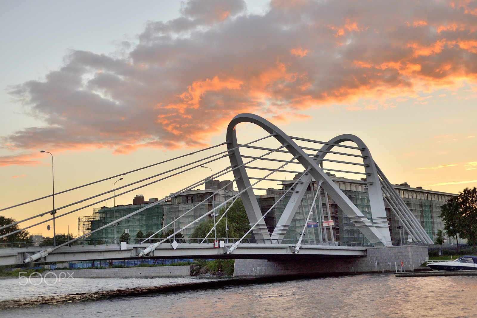 Nikon D610 + Nikon AF Nikkor 50mm F1.8D sample photo. Lazarevsky bridge in st. petersburg. photography