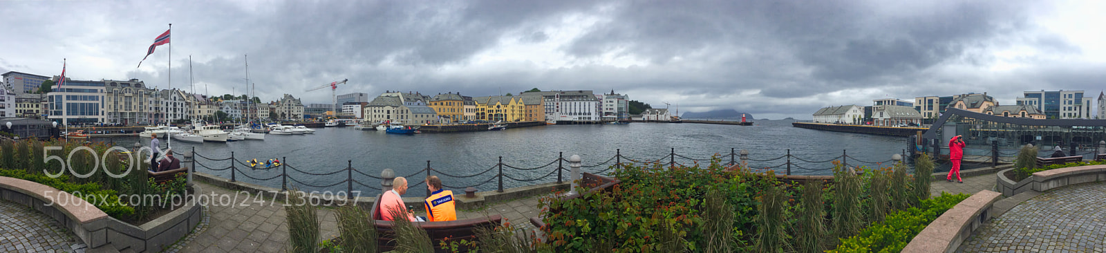 Apple iPhone 6 sample photo. Alesund norway harbour photography