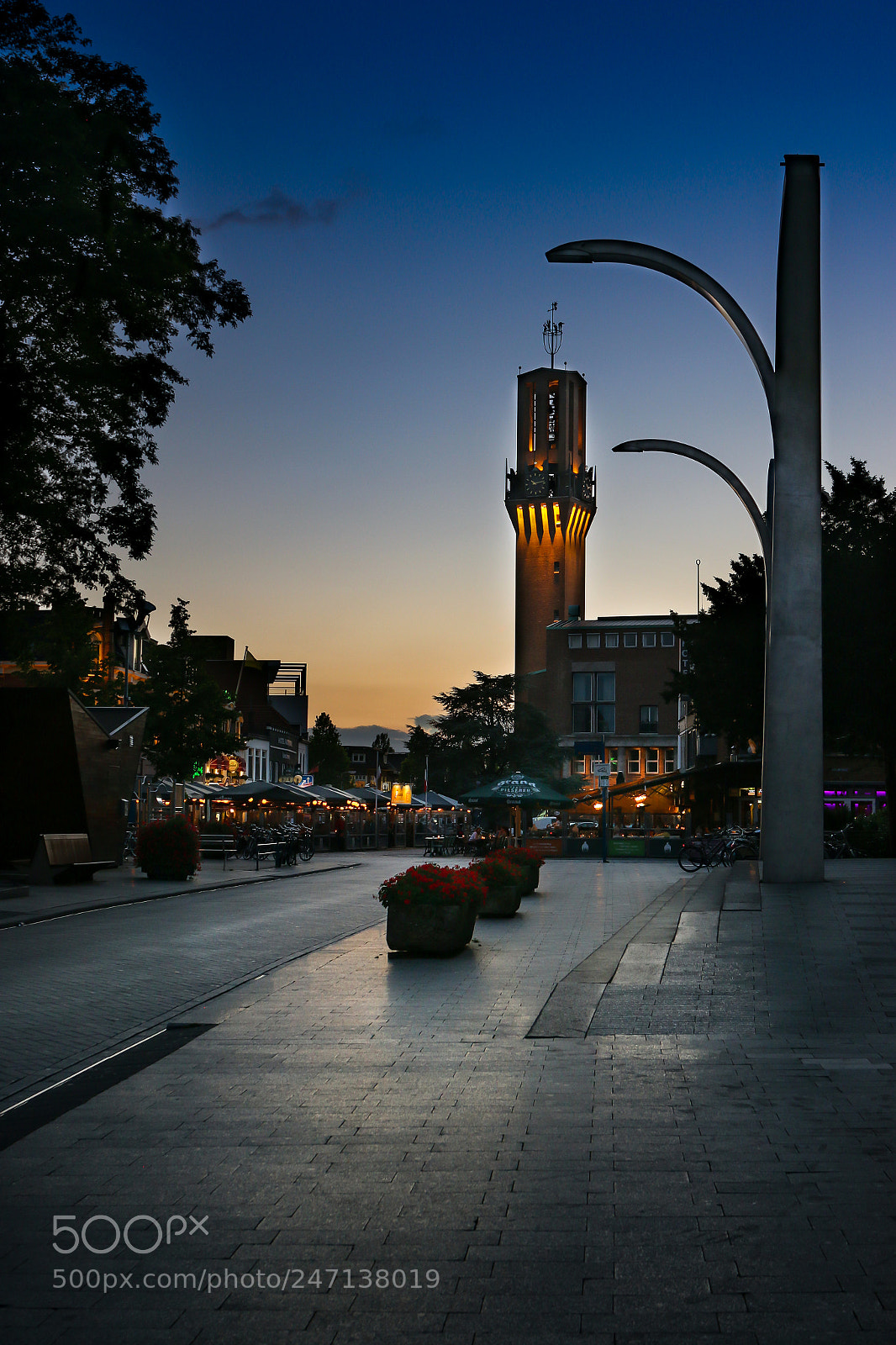 Canon EOS 70D sample photo. Hengelo at blue hour photography