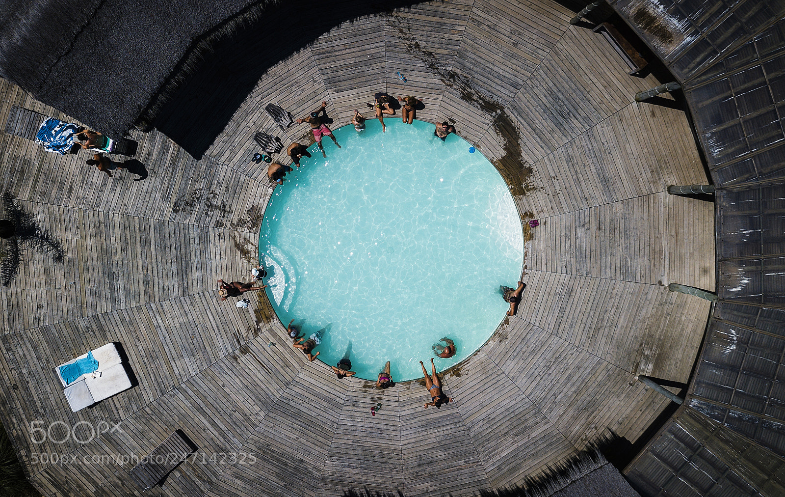DJI FC220 sample photo. Swimming pool photography