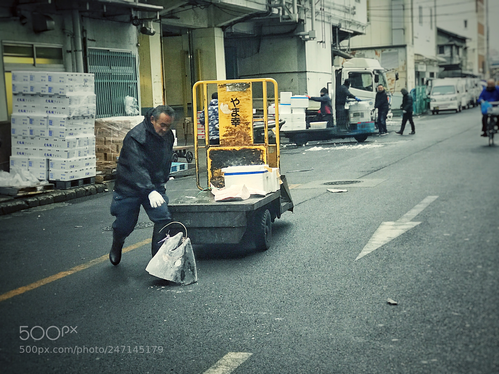 Apple iPhone 7 Plus sample photo. Tsukiji fish market photography