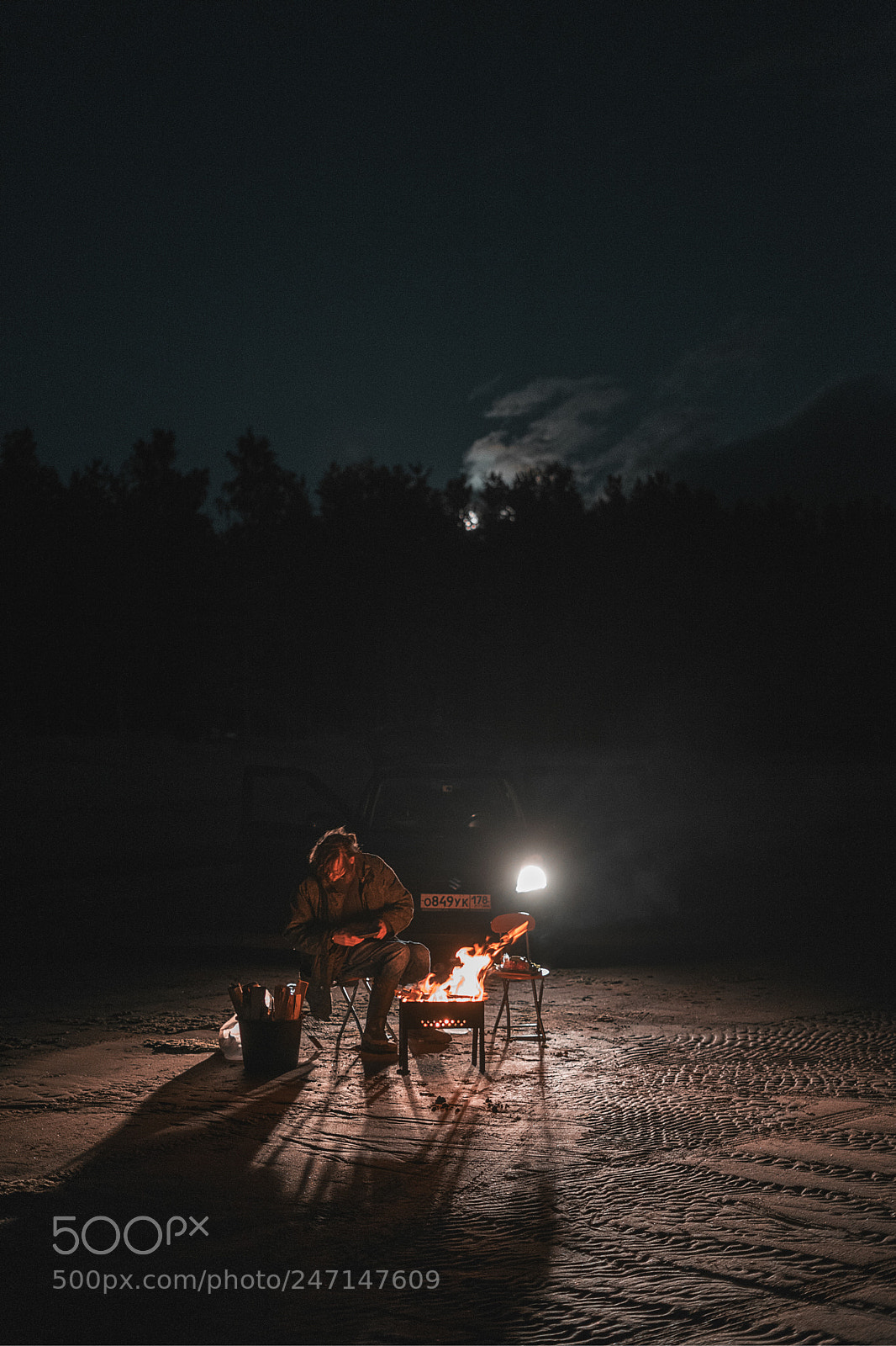 Sony a7 II sample photo. Bonfire and autist photography