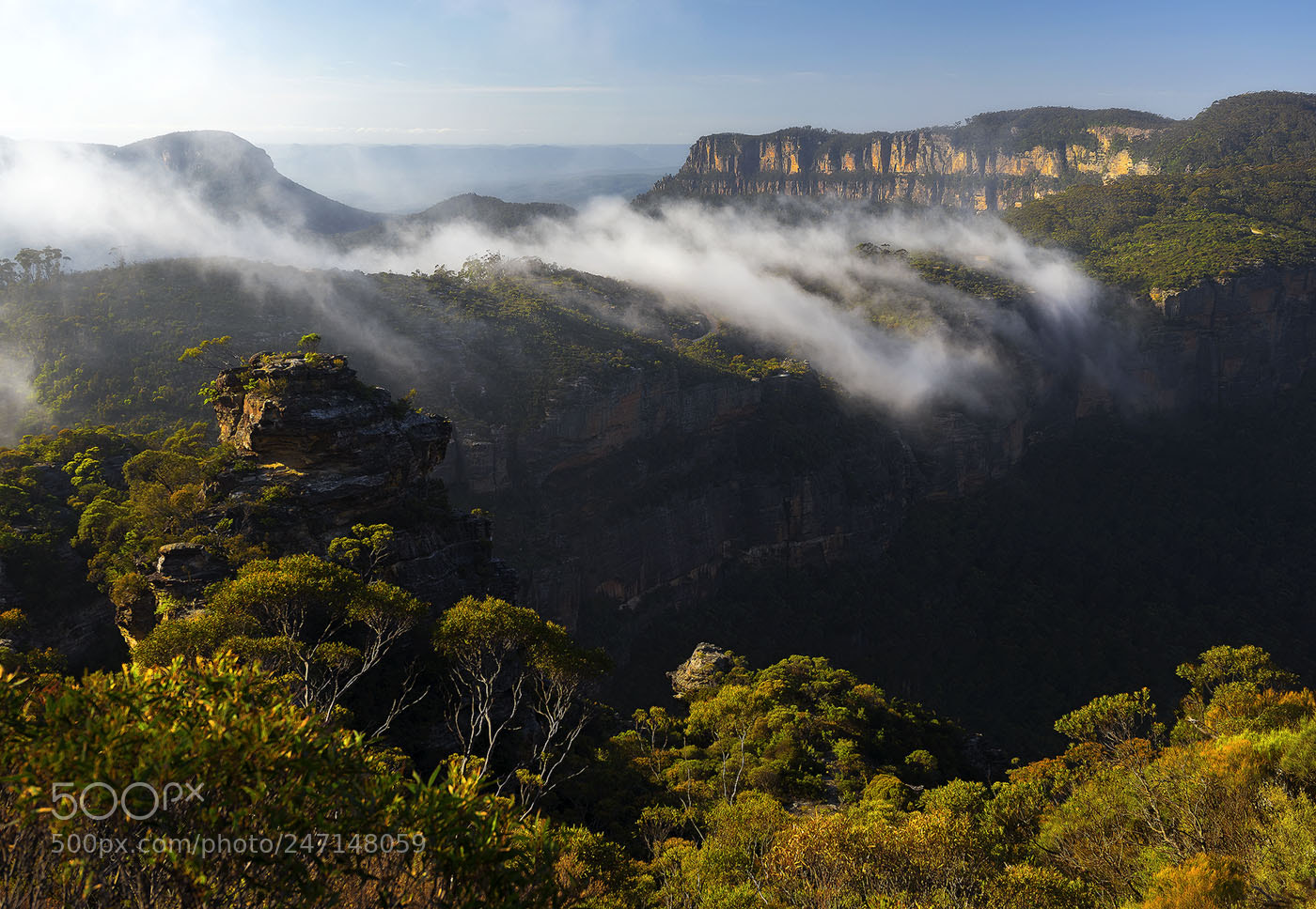 Sony a7R sample photo. Phantom falls, katoomba photography
