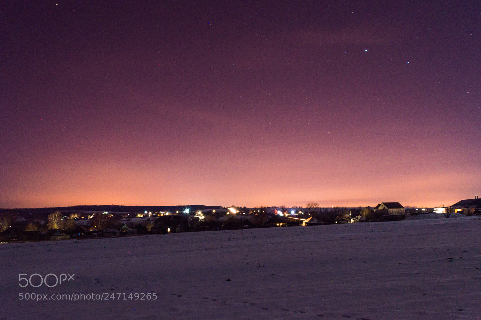 Nikon D3200 sample photo. February night photography