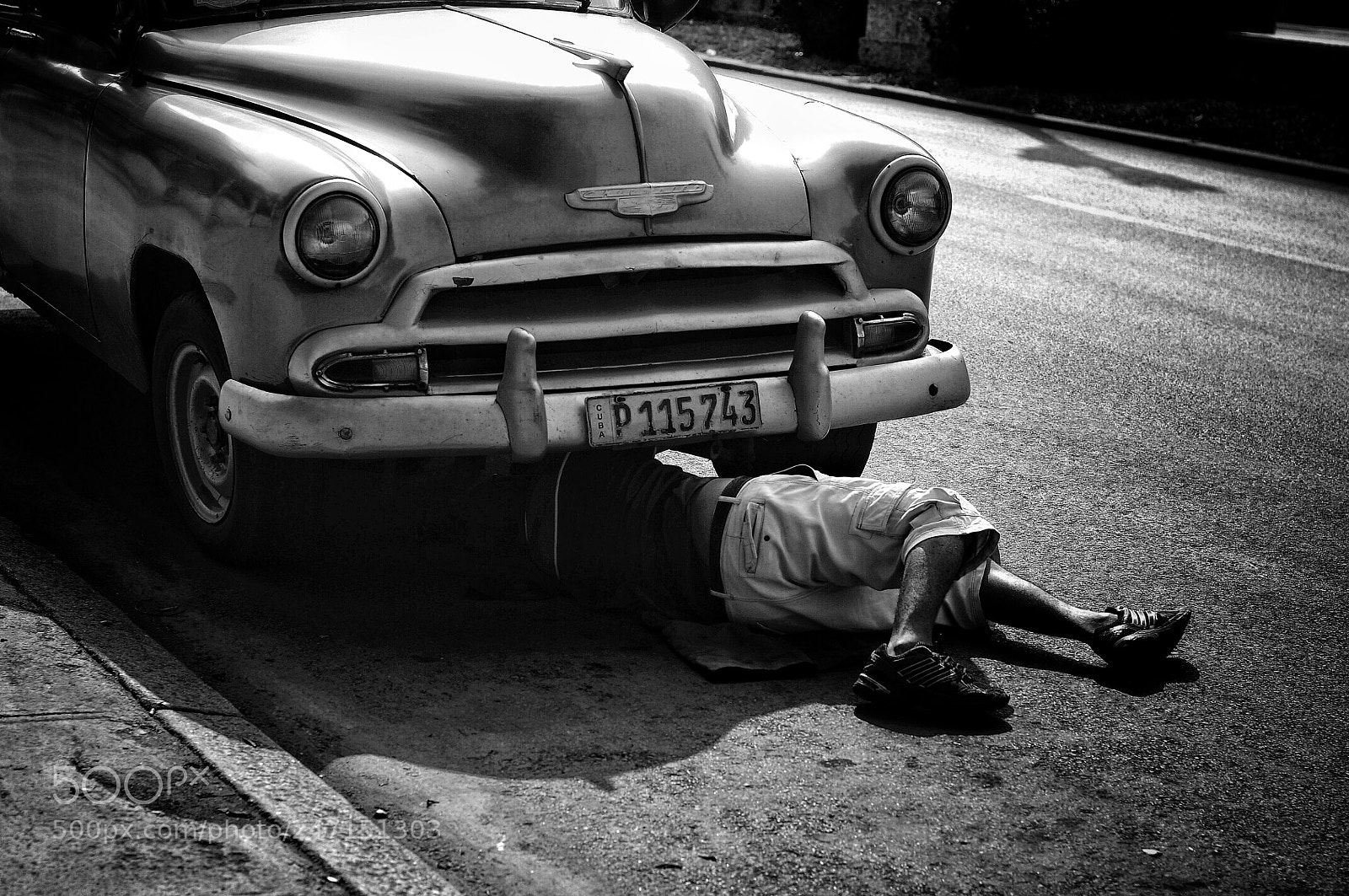 Nikon D90 sample photo. Havana b&w photography