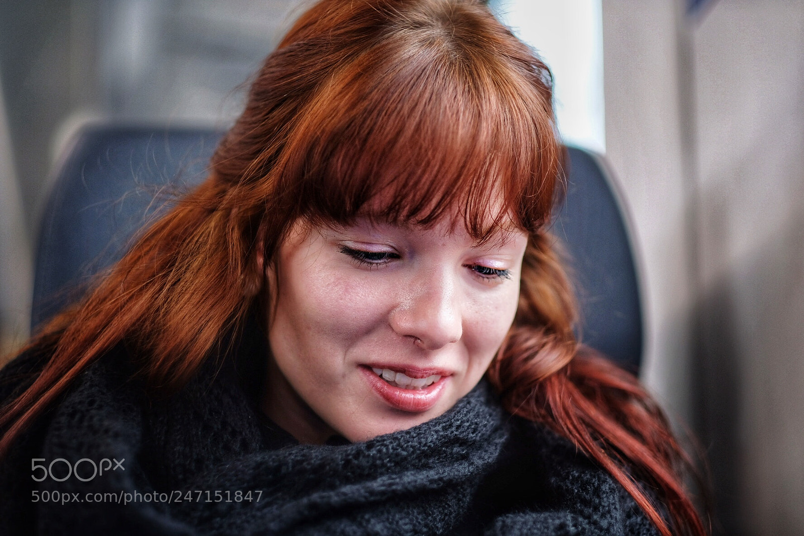 Fujifilm X-T2 sample photo. Girl on a train 1/3 photography