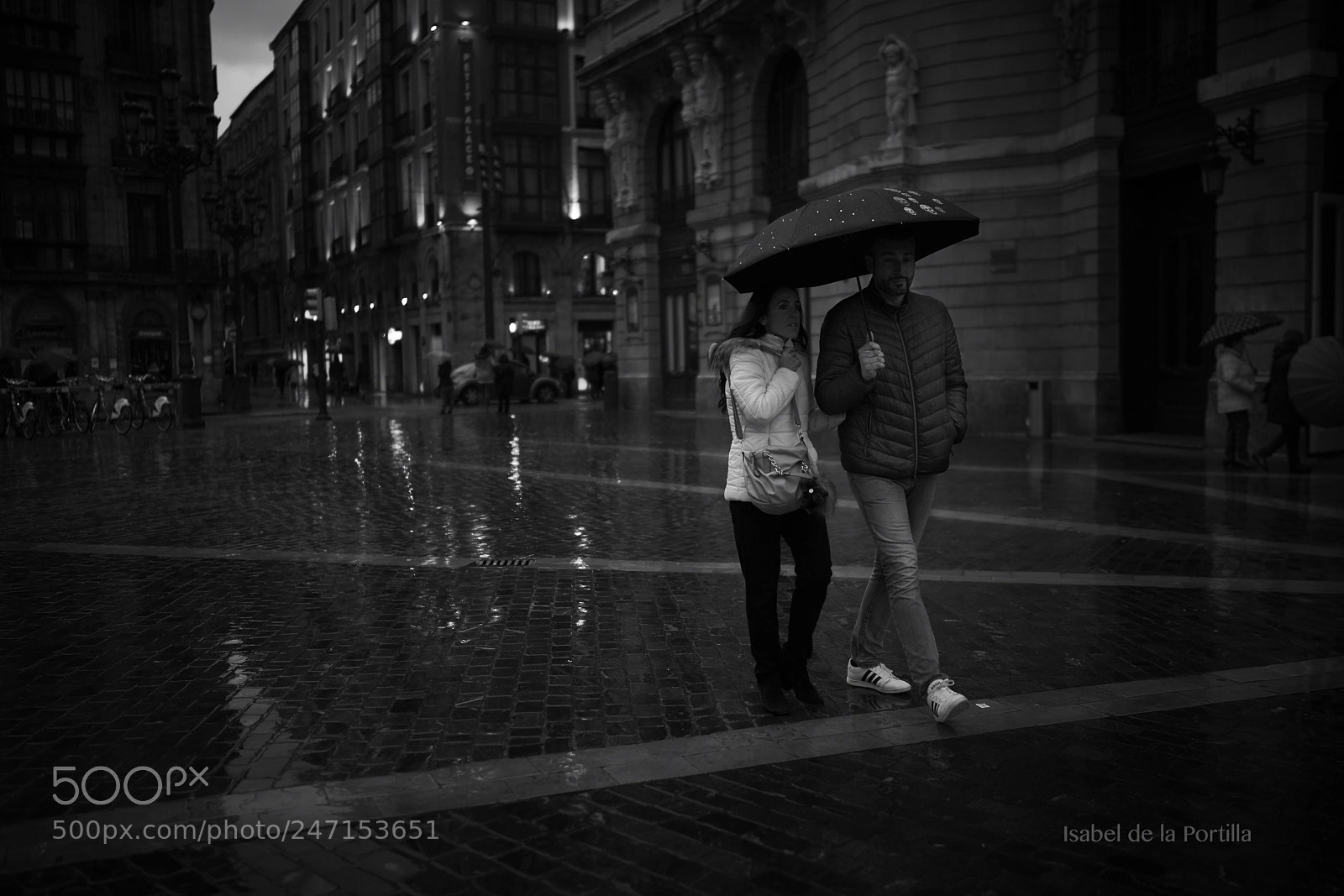 Sony a7R II sample photo. Rainy evening in bilbao photography