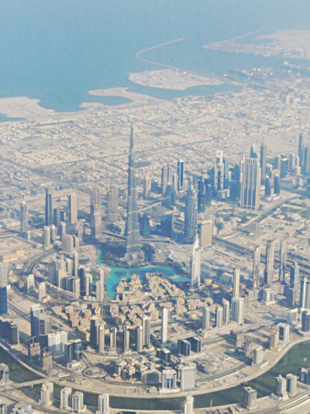 Sony DSC-HX5V sample photo. Dubai from airplain window photography