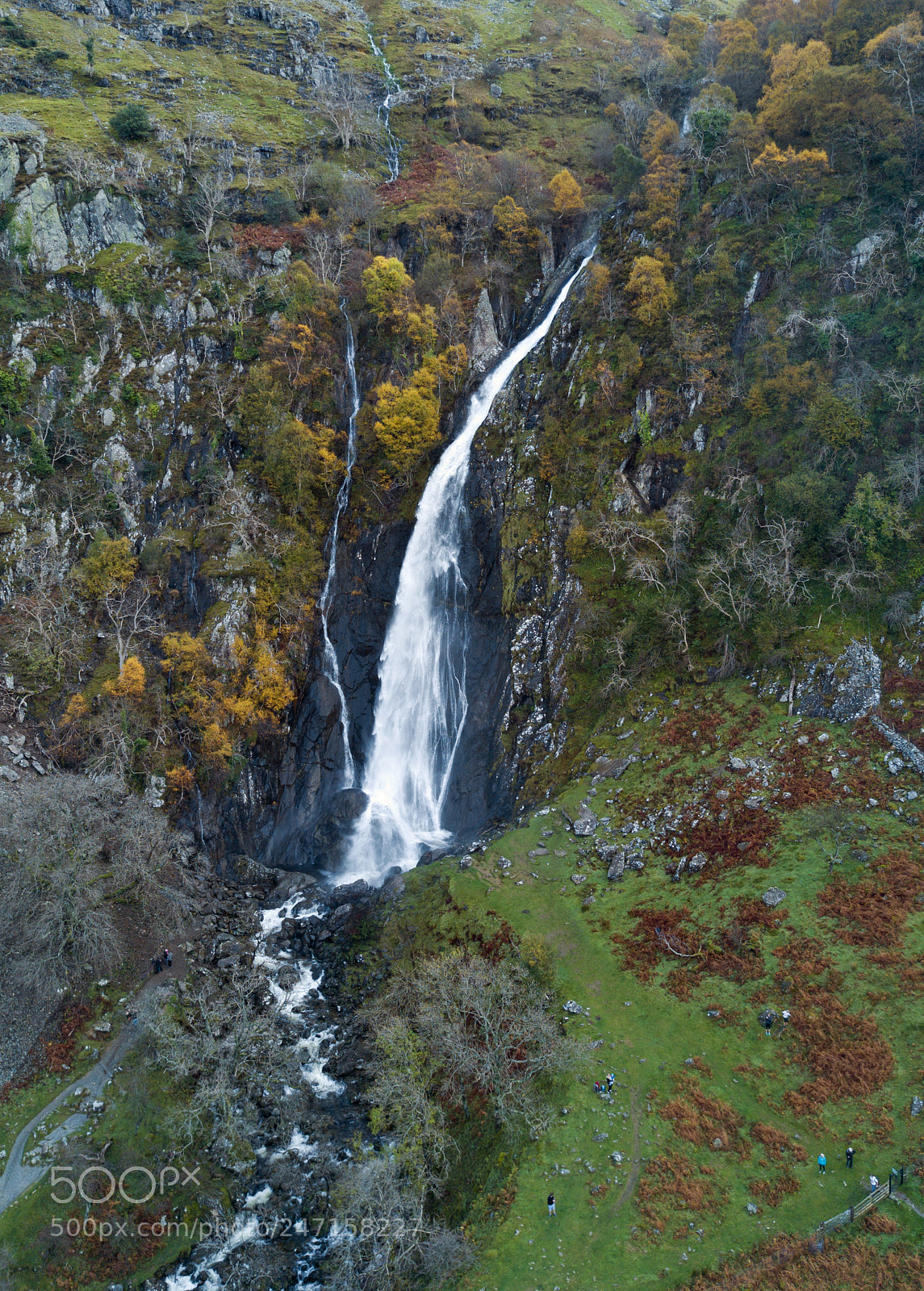 DJI FC220 sample photo. Aber falls from above photography