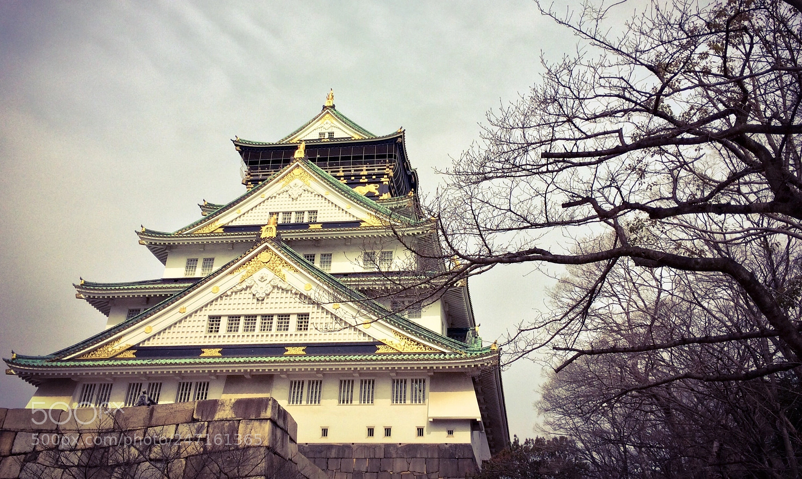 Apple iPhone 5s sample photo. Osaka castle photography