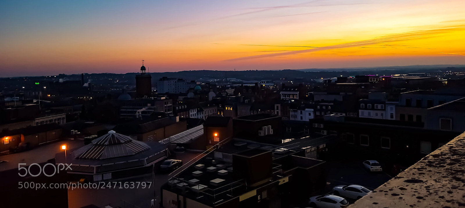 Samsung Galaxy S6 sample photo. Northampton by dusk photography