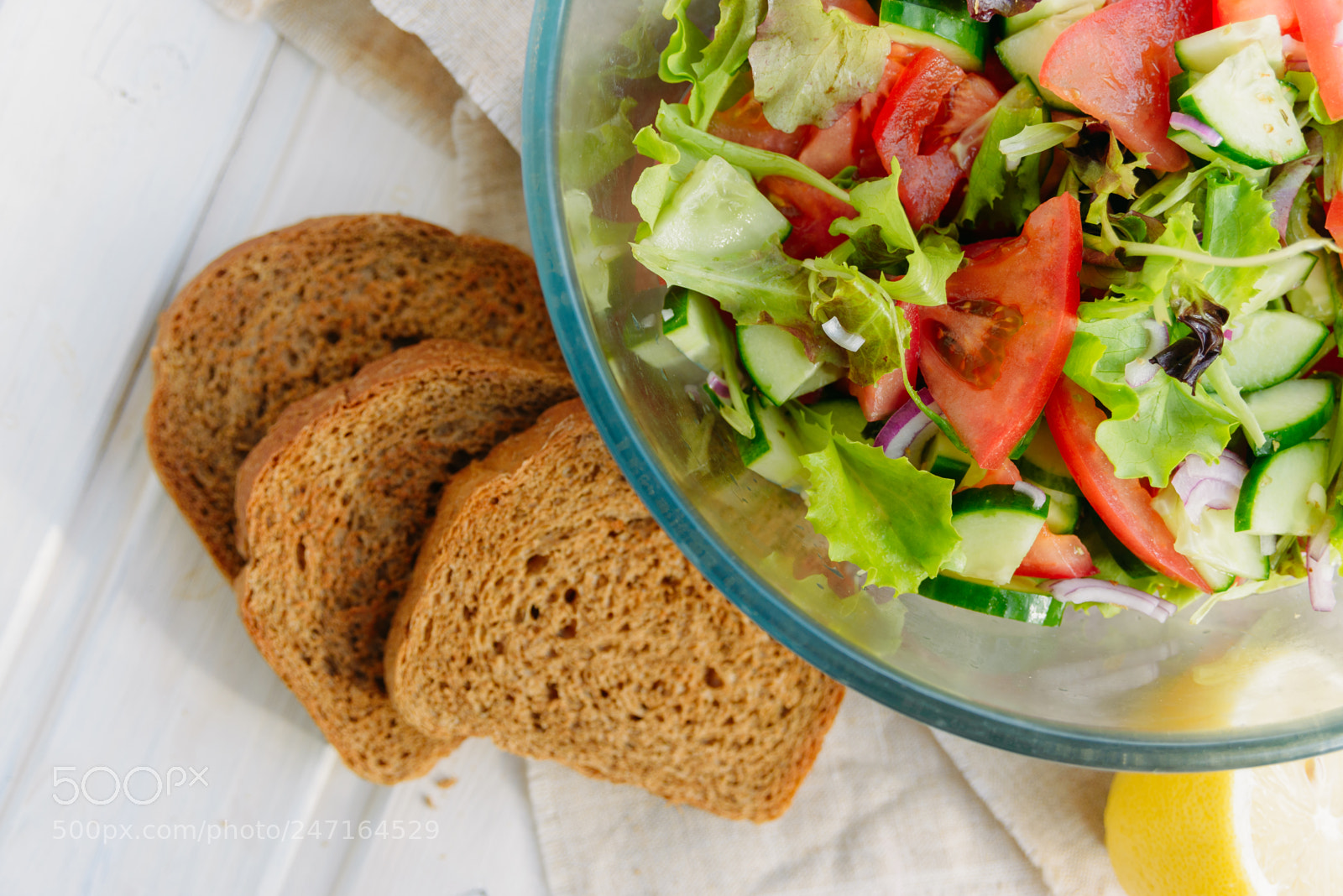 Nikon D600 sample photo. Salad on wooden background photography