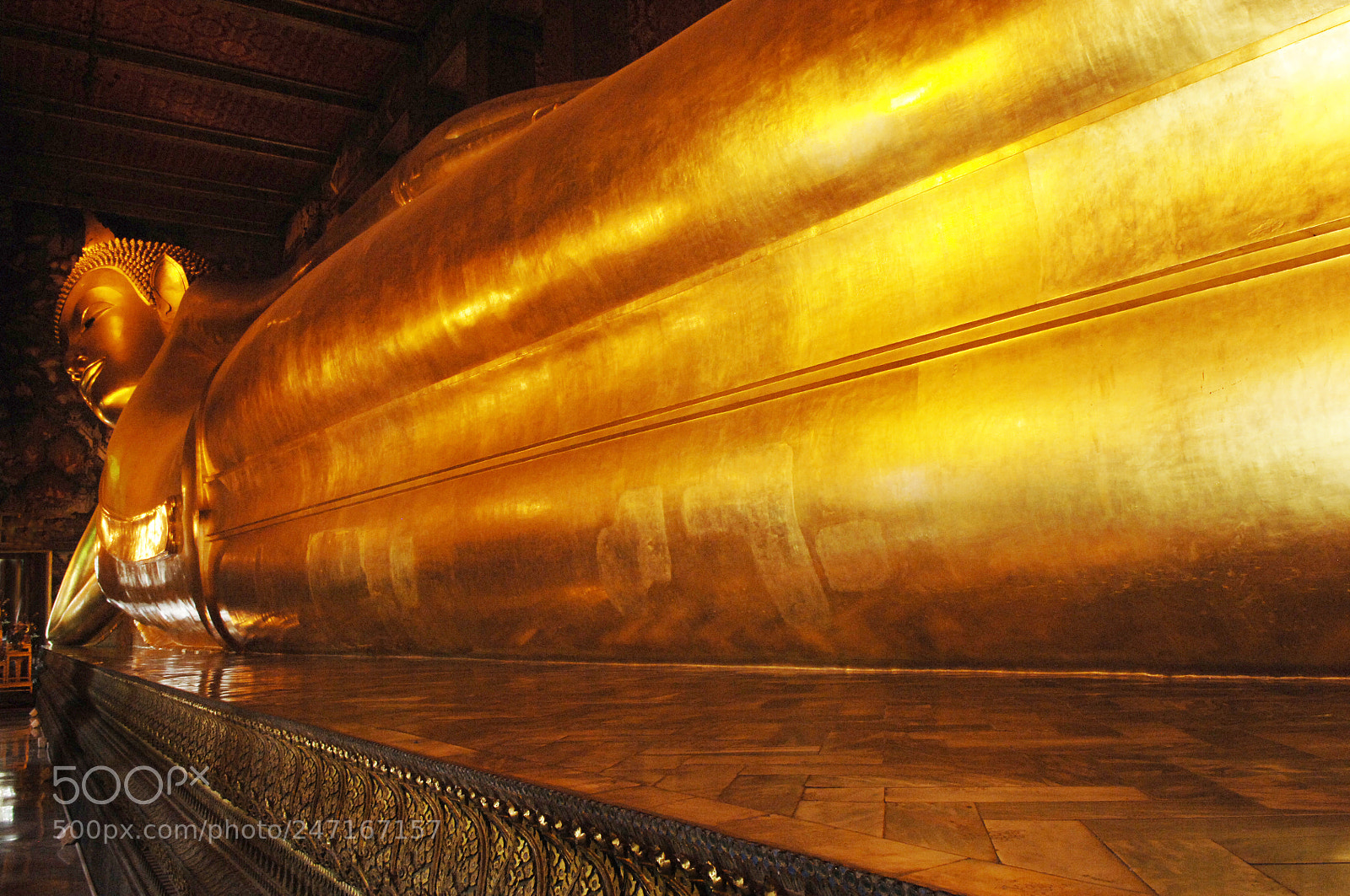 Nikon D2X sample photo. Reclining buddha thailand 4 photography