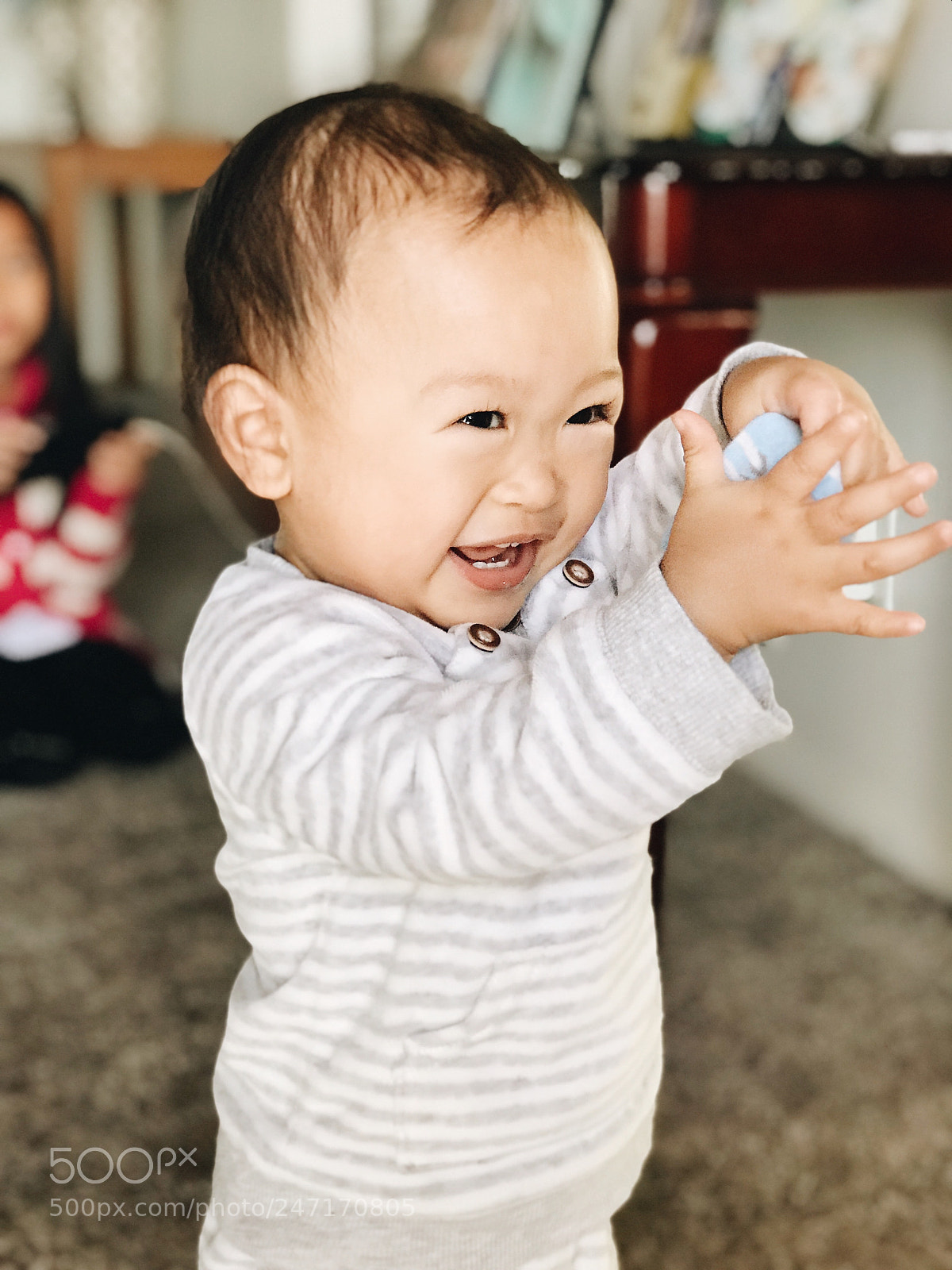Apple iPhone 7 Plus sample photo. Laugh, little one photography