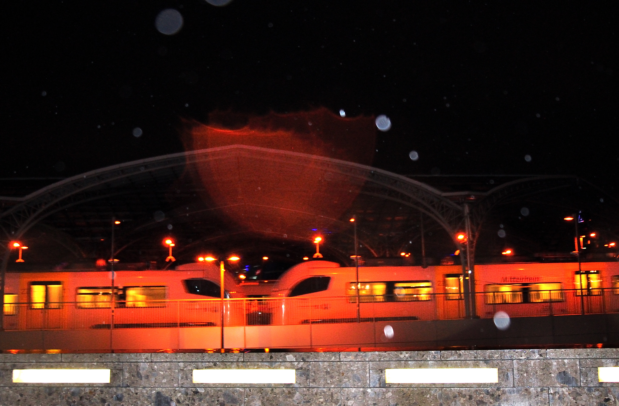 Nikon D90 sample photo. Evening train photography
