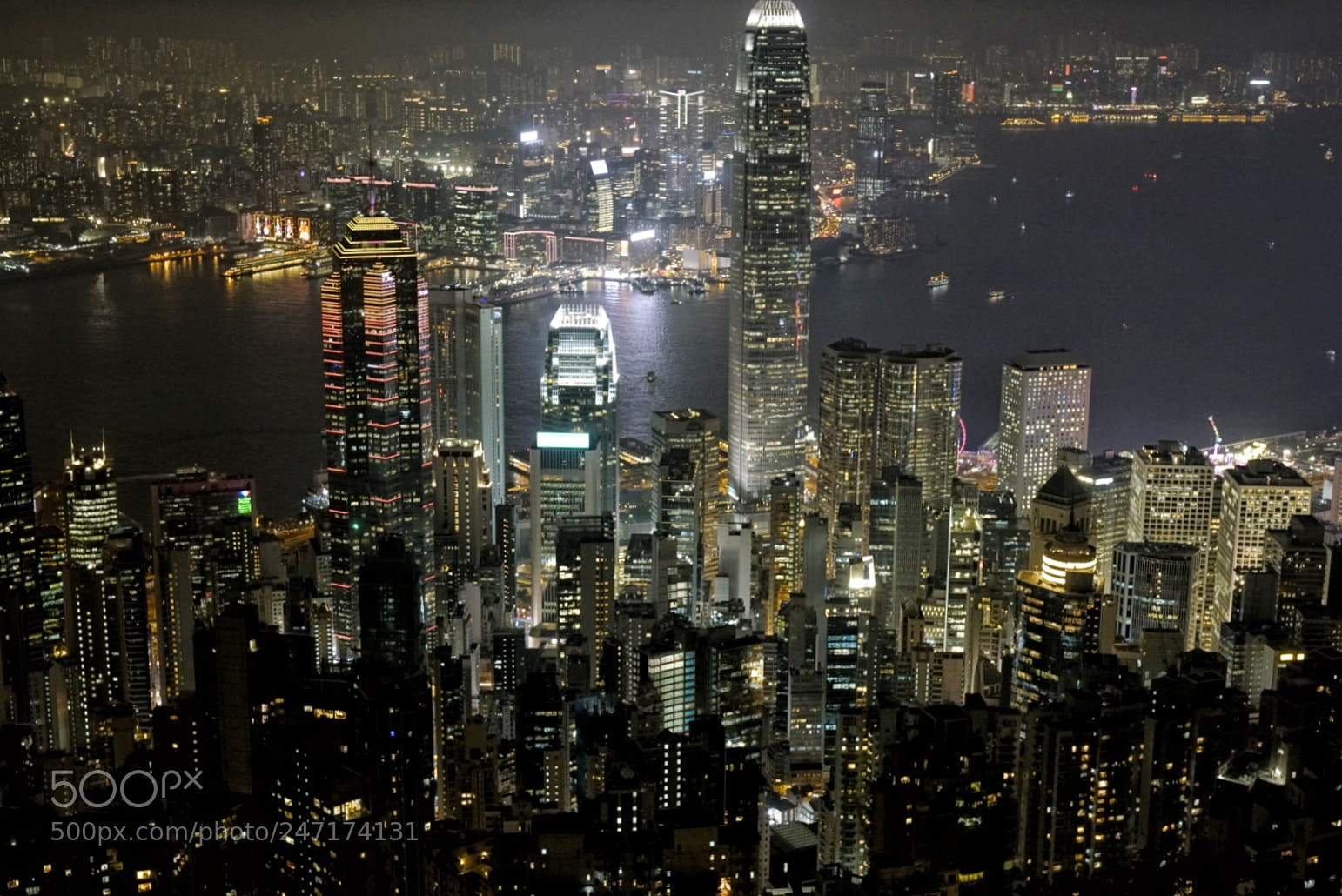 Sony a7R II sample photo. Hongkong night photography