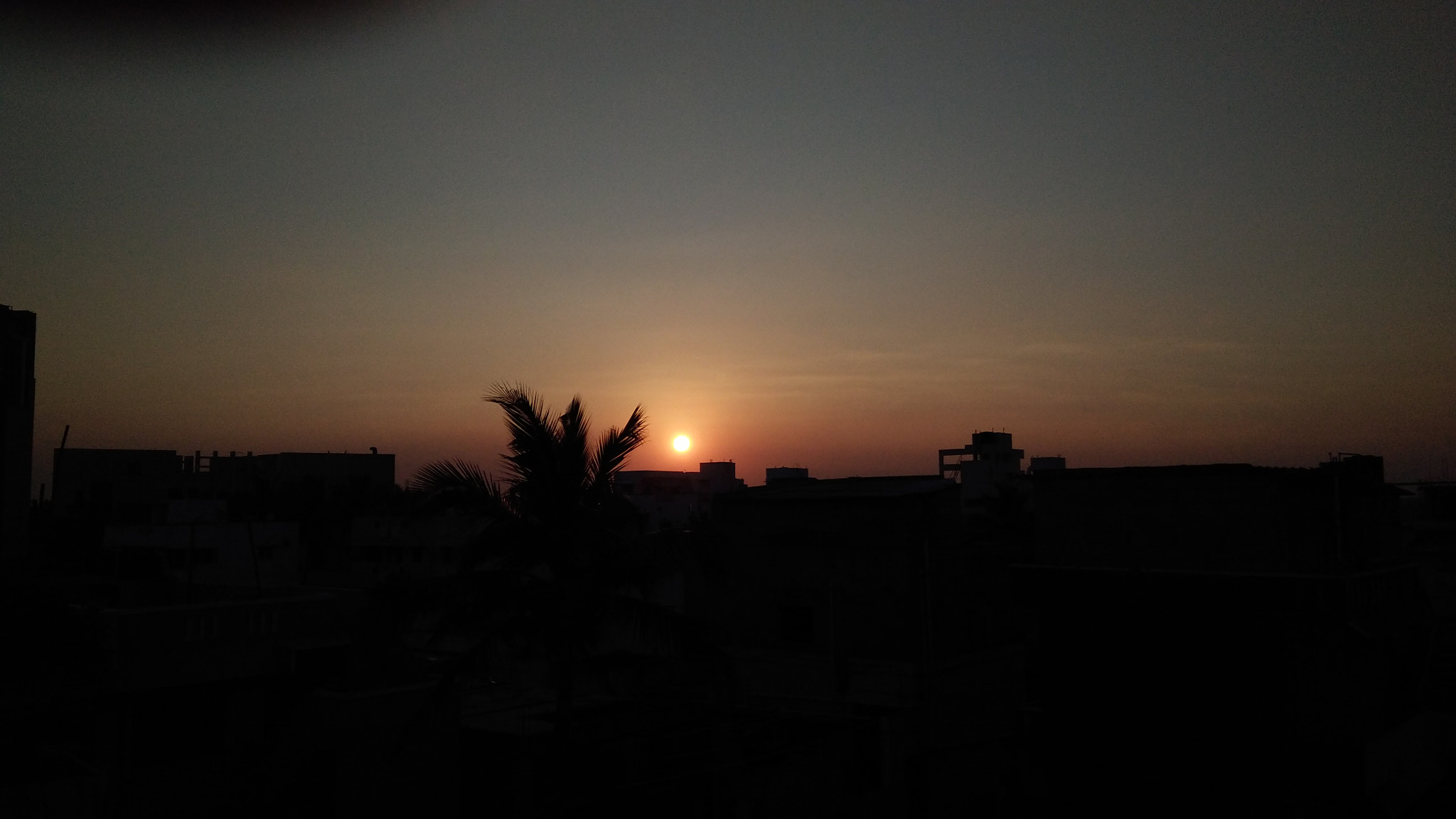 vivo Y55s sample photo. Sunset photography