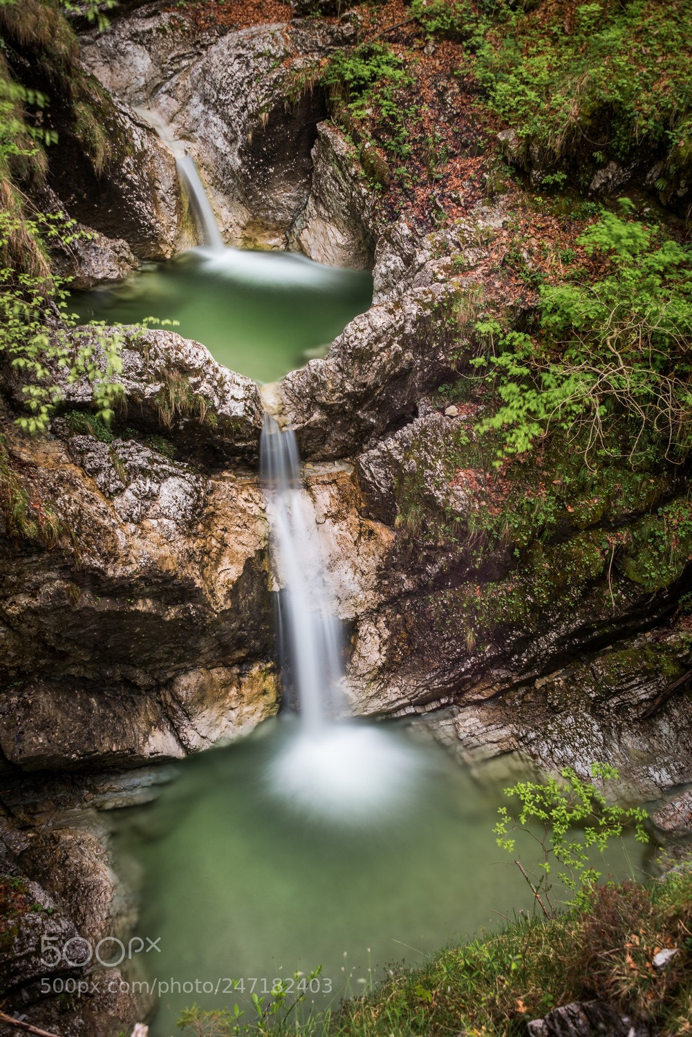 Nikon D810 sample photo. Waterfall in the forest photography