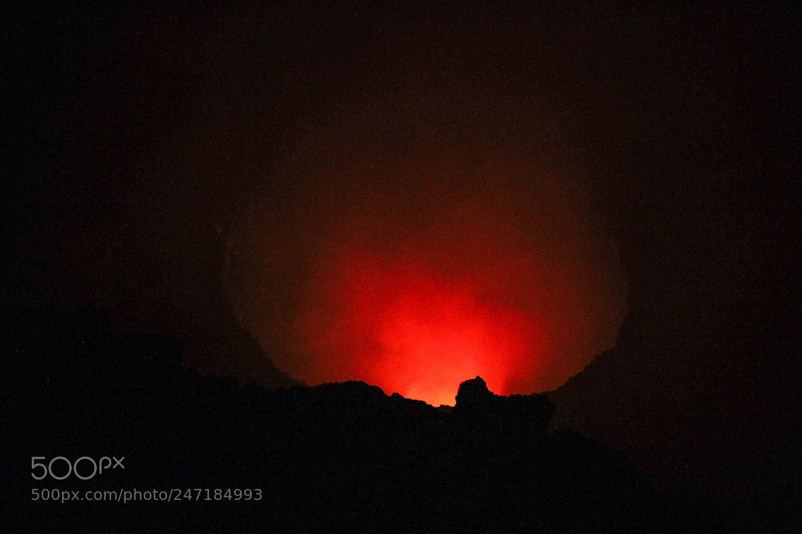 Canon EOS 7D sample photo. Masaya volcano by night photography