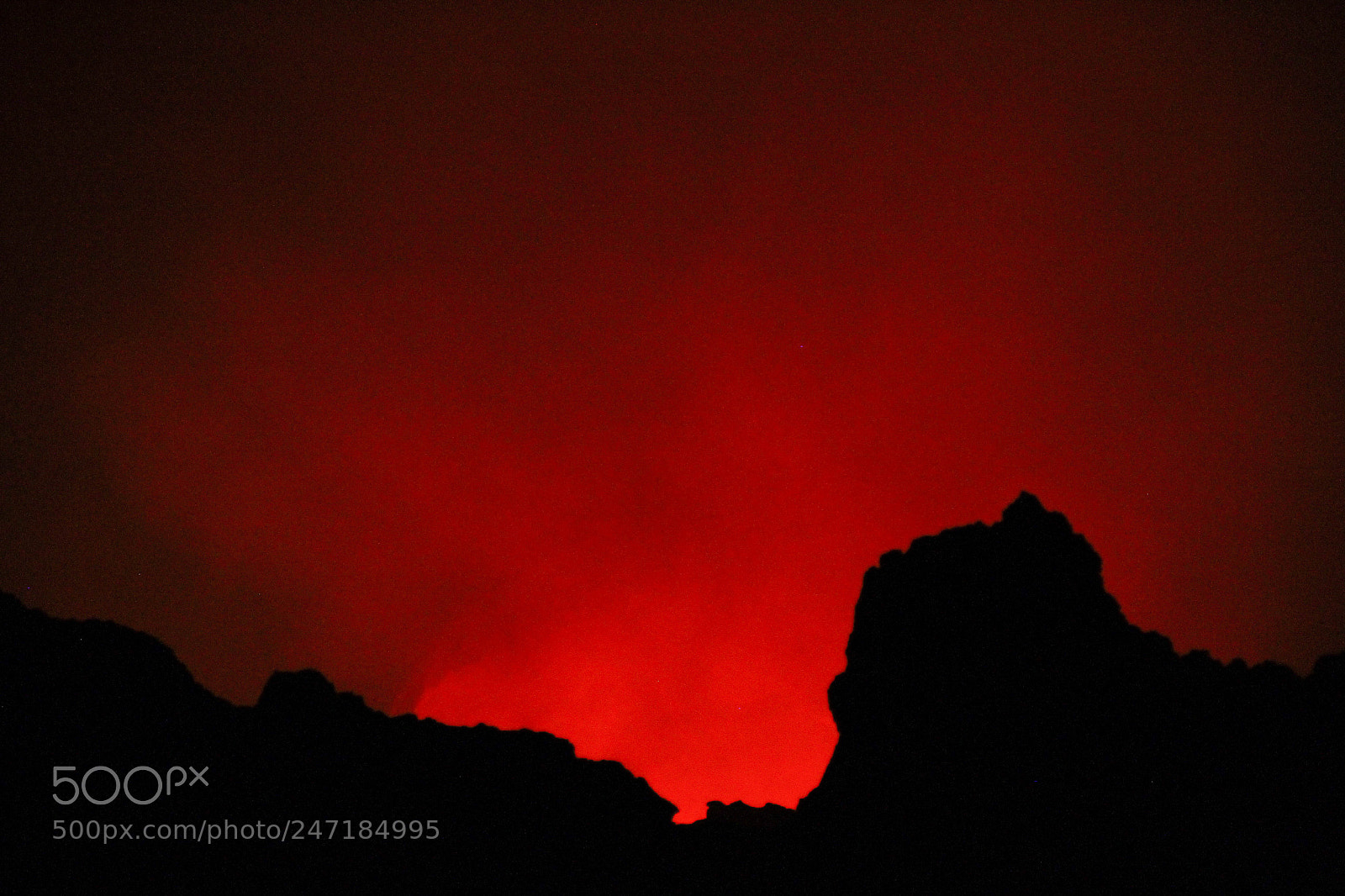 Canon EOS 7D sample photo. Masaya volcano by night photography