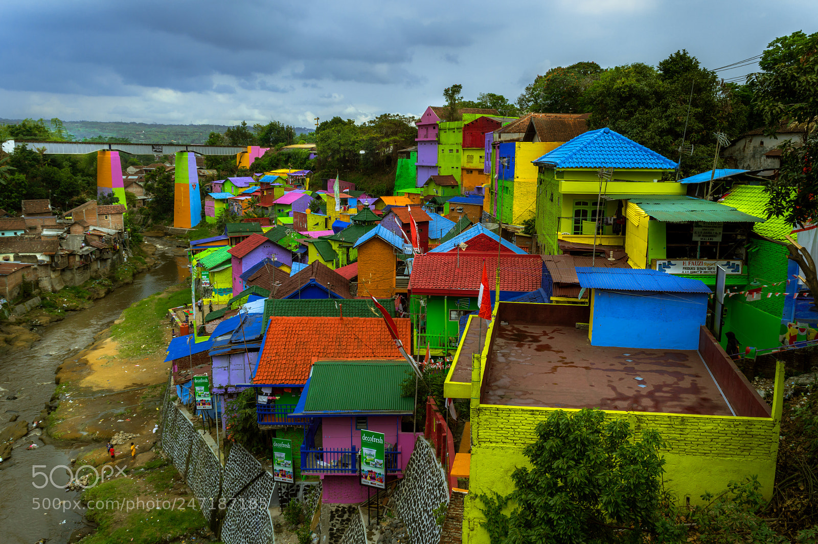 Nikon D3200 sample photo. Colorful houses photography