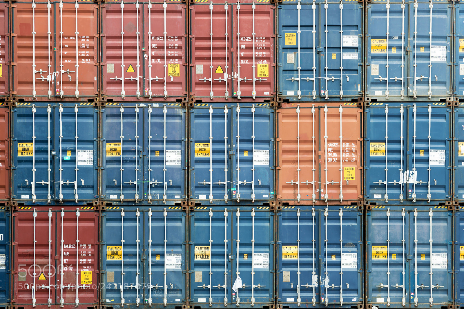 Nikon D800 sample photo. Colorful stack of container photography