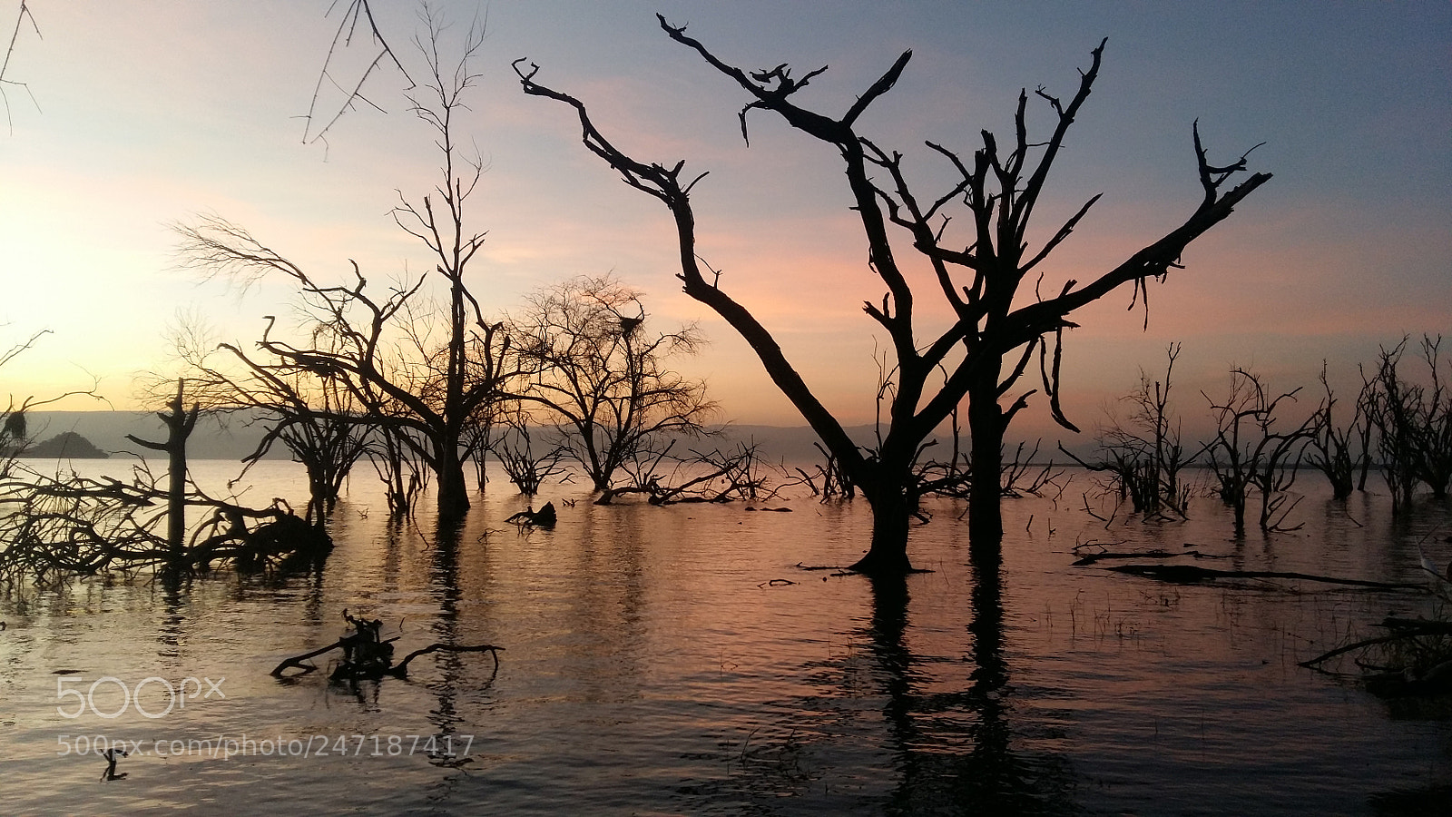 Samsung Galaxy A5 sample photo. Sunrise on lake baringo. photography