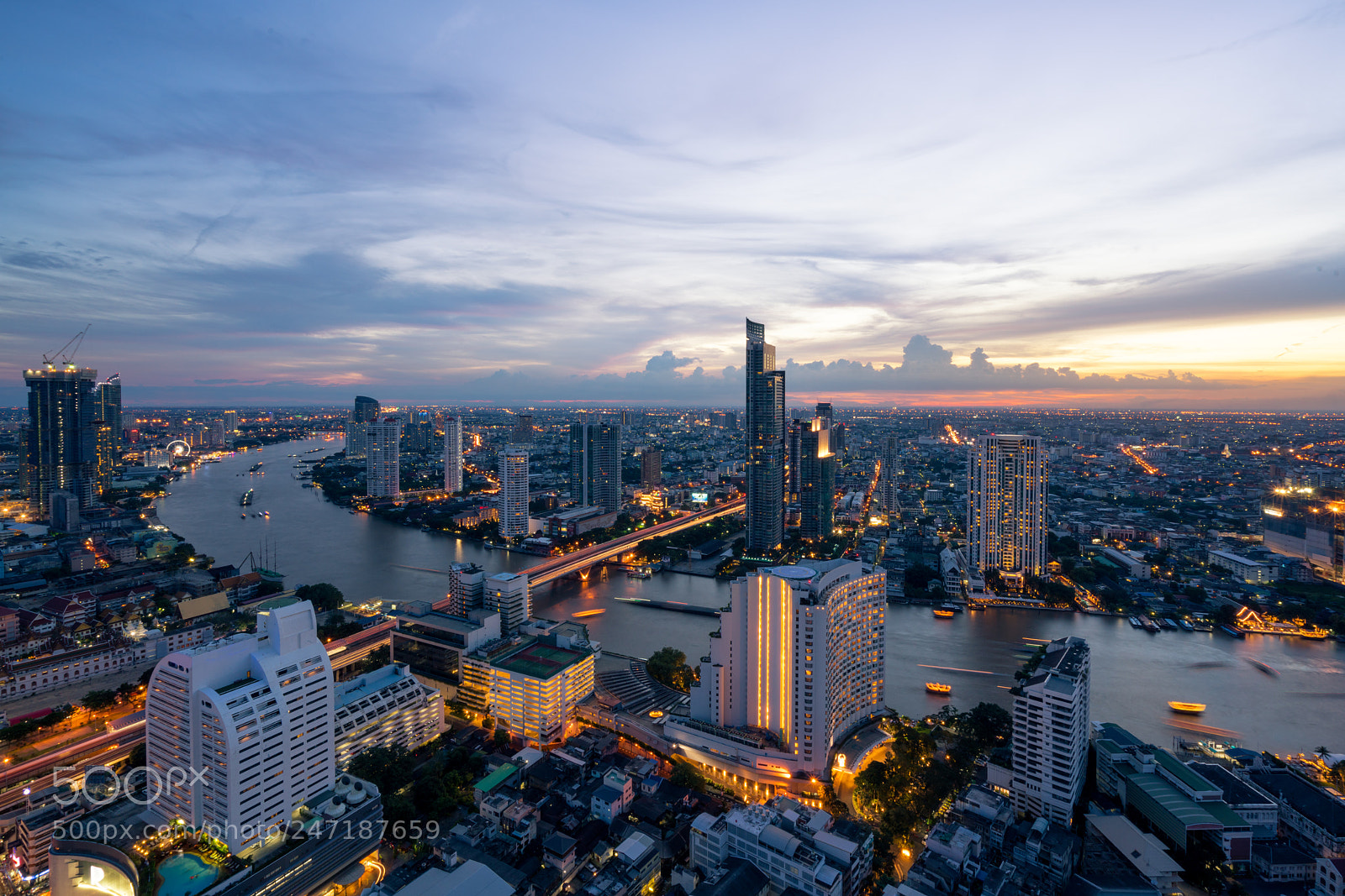 Sony a7R II sample photo. Landscape of chao phraya photography