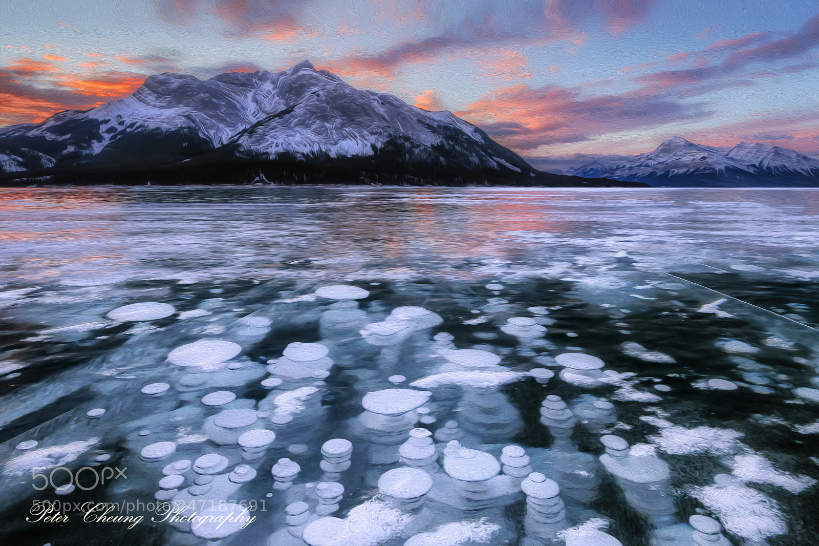Nikon D810 sample photo. Amazing ice bubble lake photography