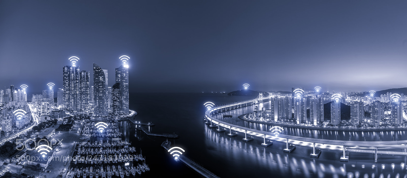 Sony a7R II sample photo. Wifi network business conection photography
