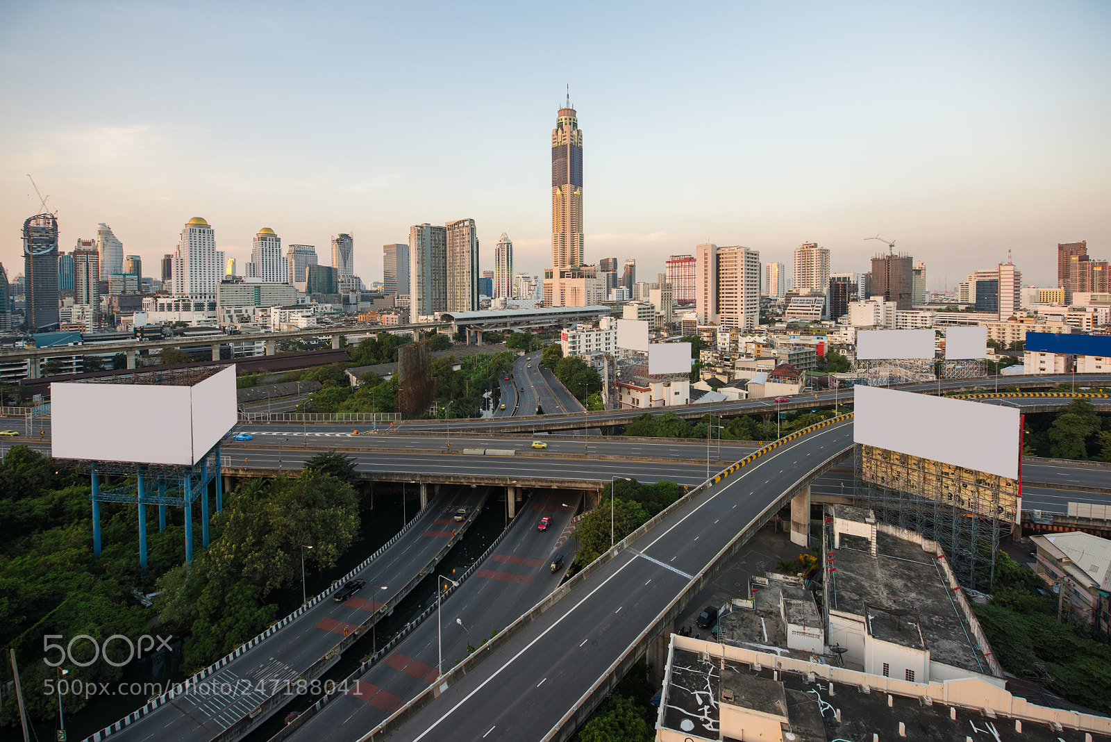 Nikon D800 sample photo. Panoramic bangkok city building photography
