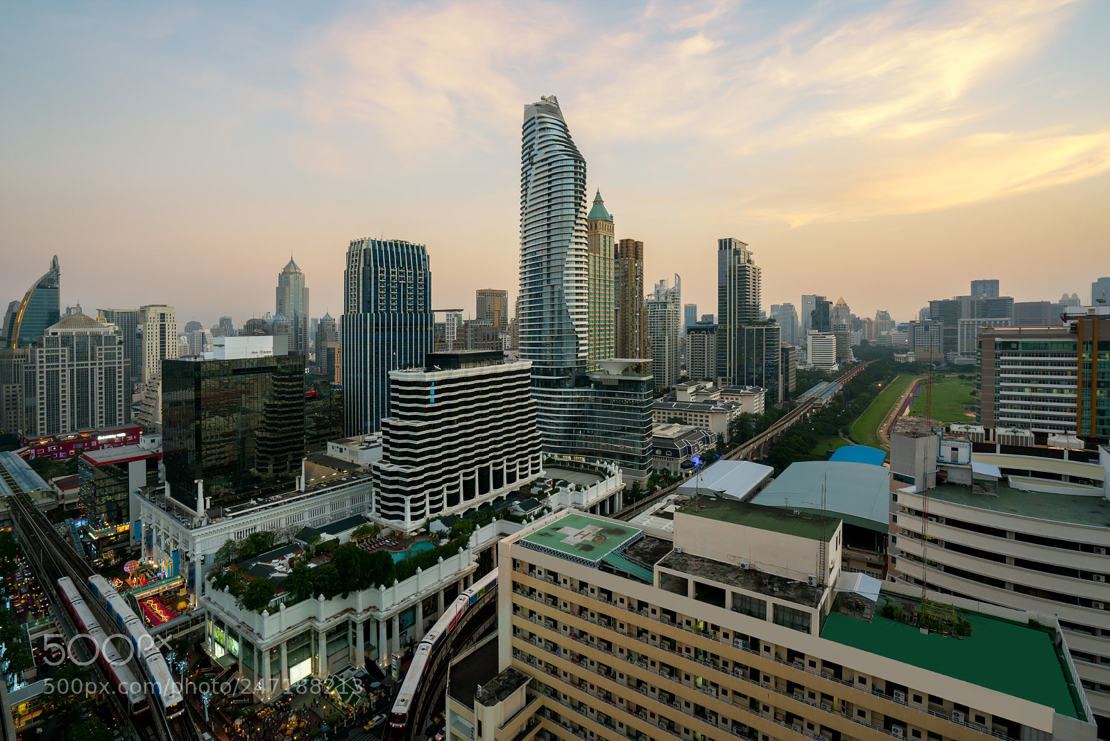 Sony a7R II sample photo. Modern building in bangkok photography