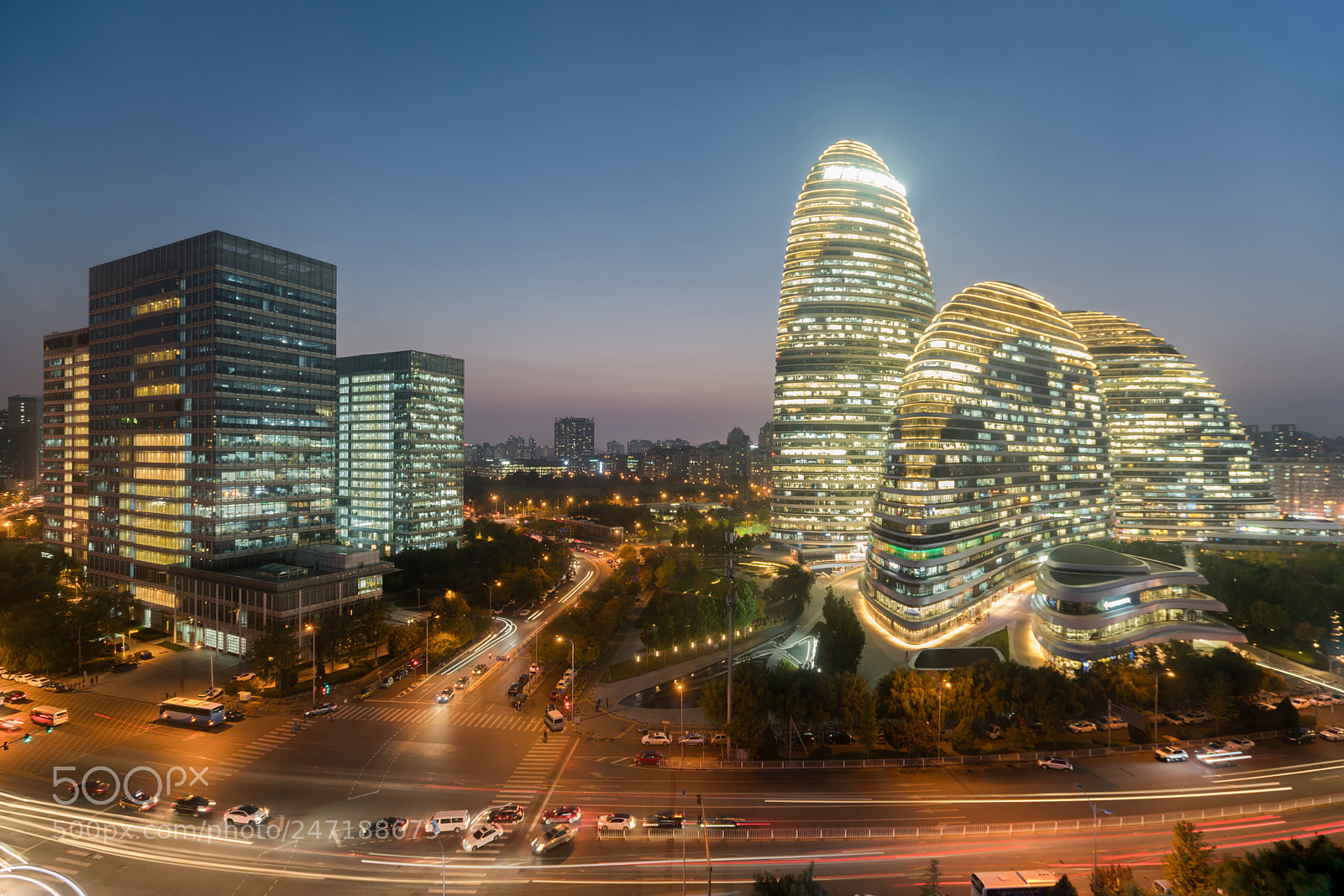 Sony a7R II sample photo. Wangjing soho business district photography