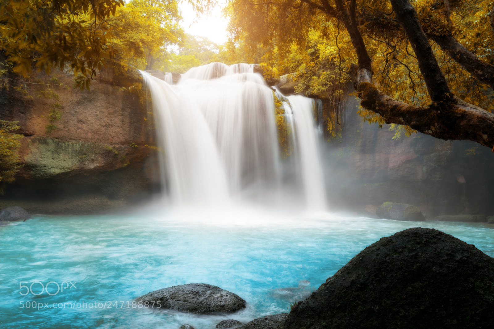 Sony a7R II sample photo. Amazing beautiful waterfalls in photography
