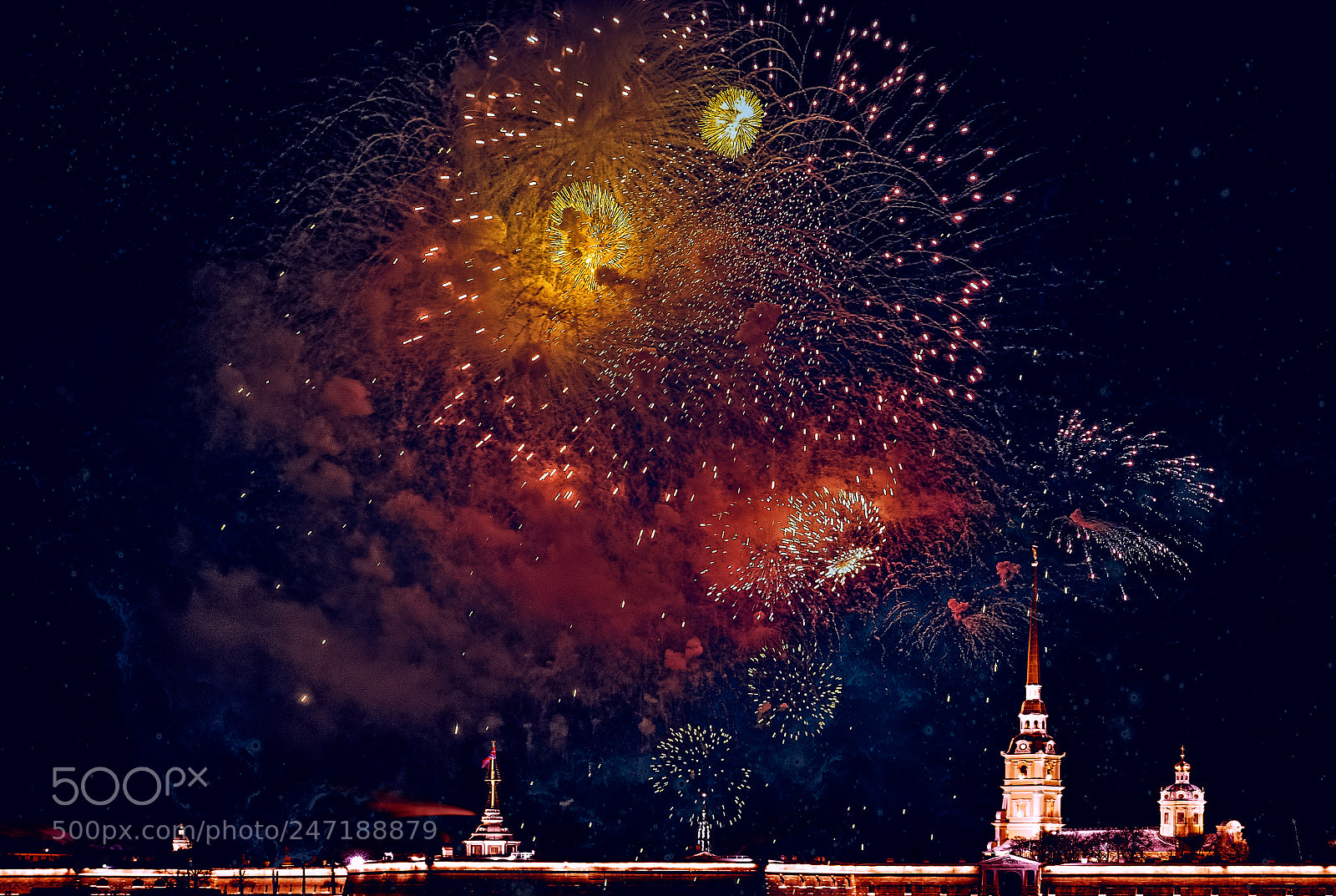 Olympus OM-D E-M5 II sample photo. Saint petersburg. fireworks over photography