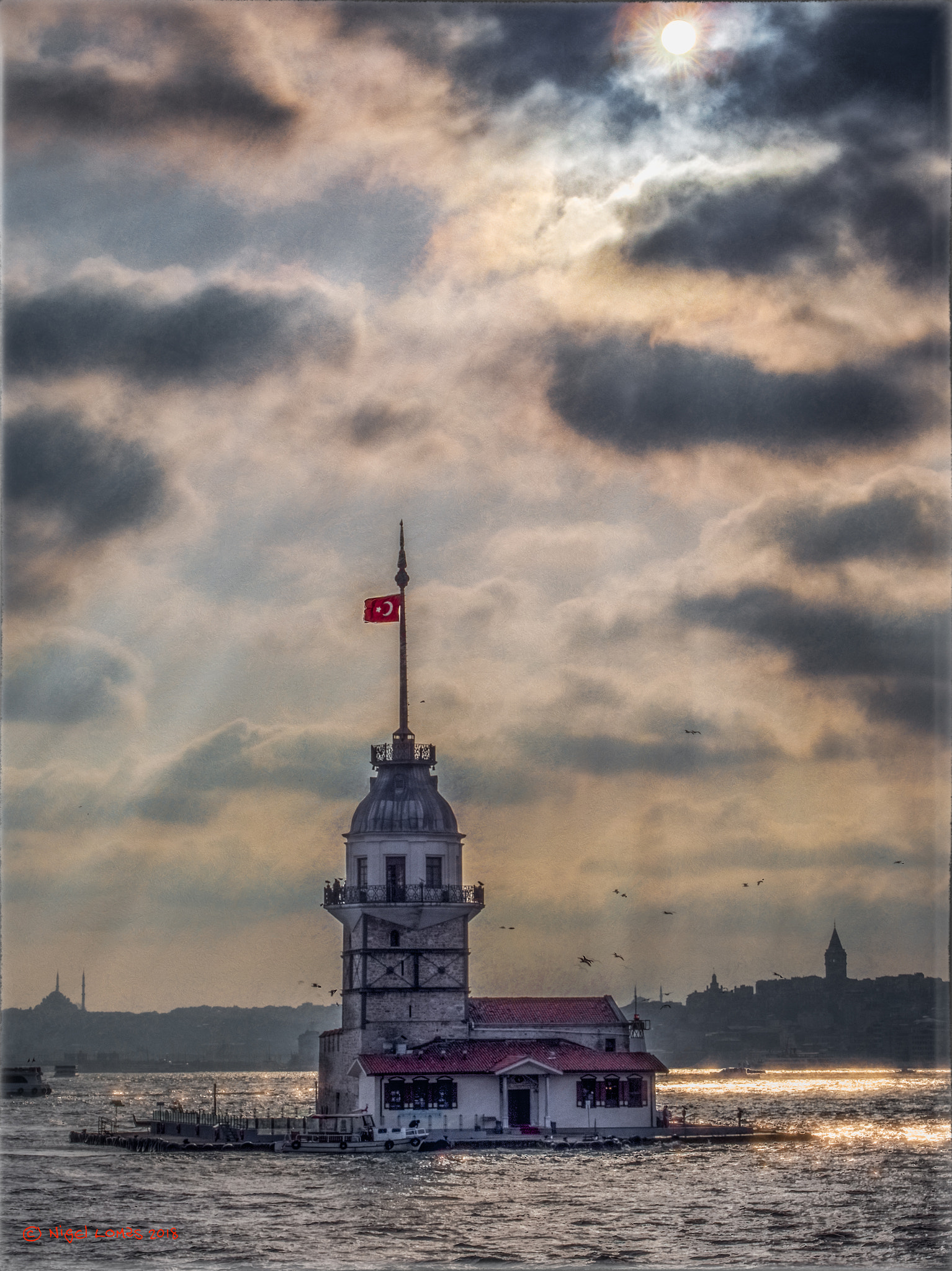 Olympus PEN E-PM2 sample photo. Maidens tower istanbul photography