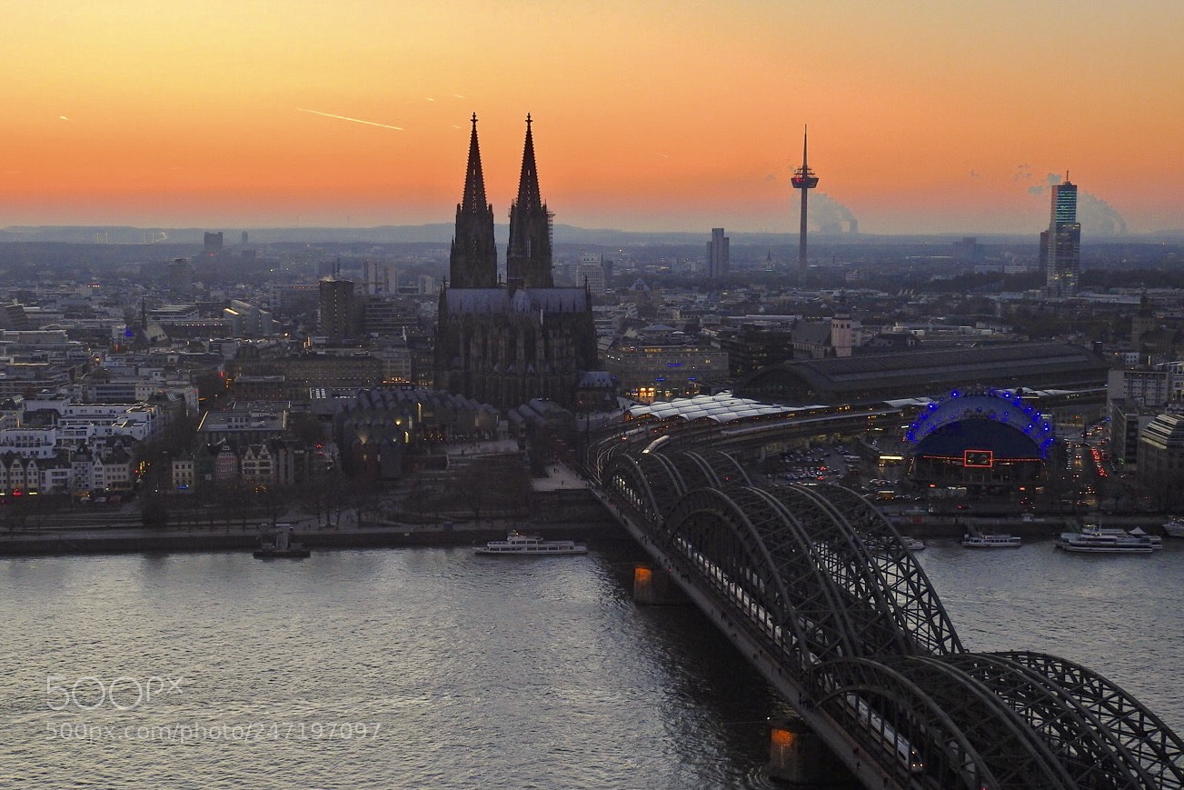 Nikon Coolpix P900 sample photo. Sunset in cologne ii photography
