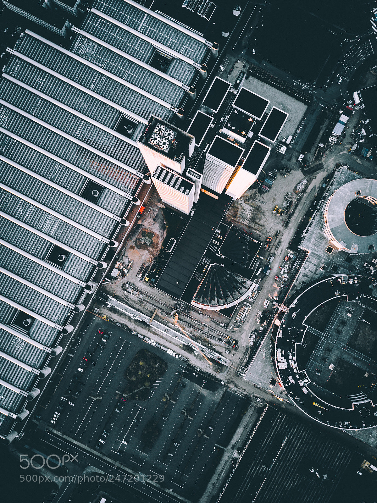 DJI FC220 sample photo. Spaceship in the making photography