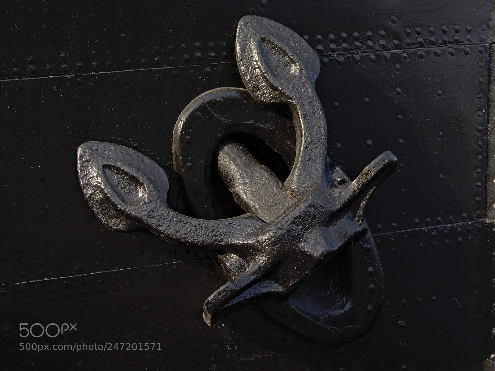 Nikon D5200 sample photo. Black painted iron anchor photography