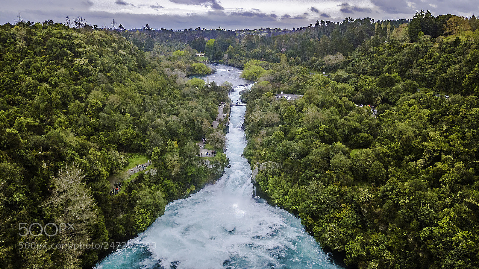 DJI FC220 sample photo. Huka falls photography